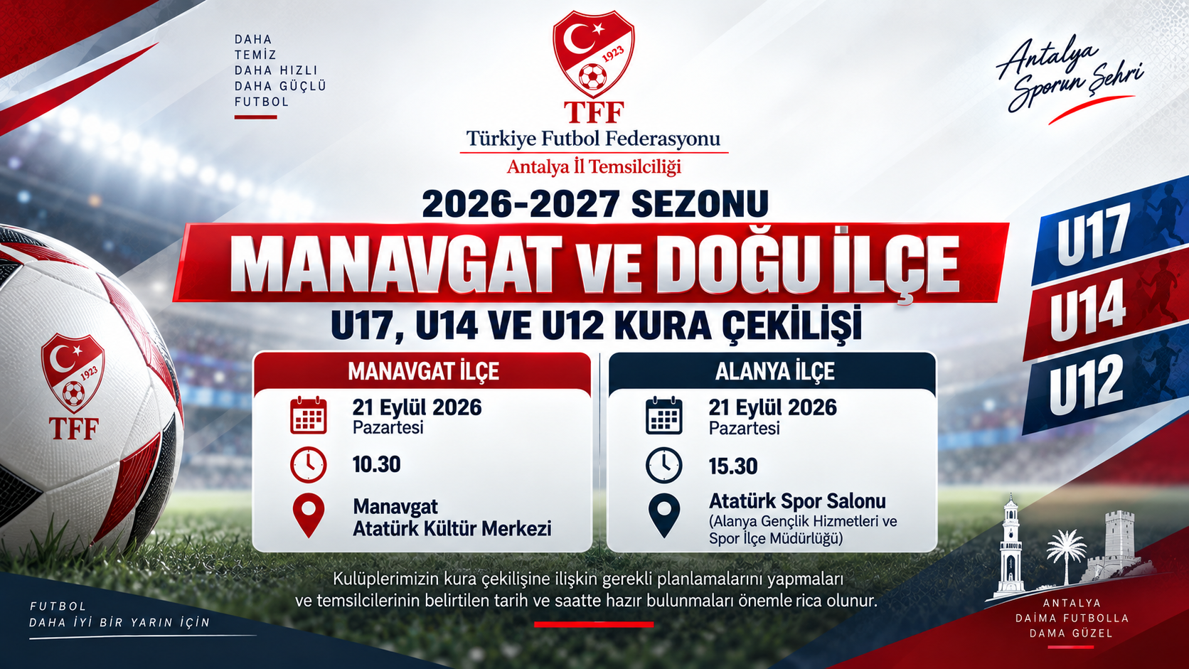 MANAVGAT VE DOĞU İLÇE KURA ÇEKİLİŞİ