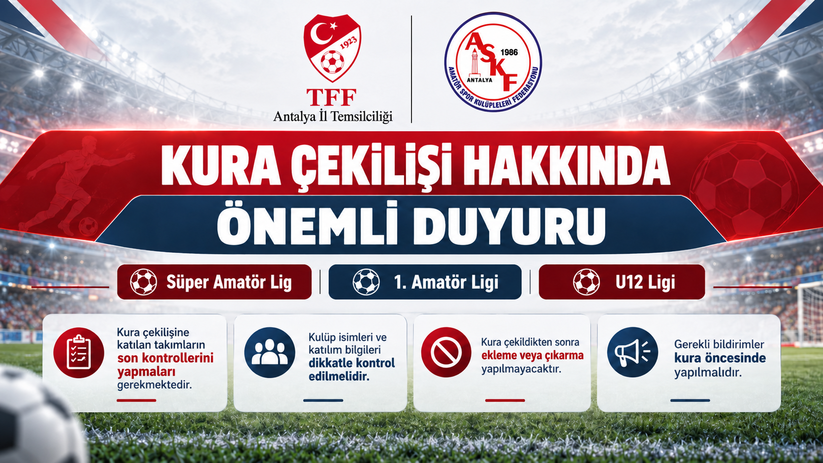KURA ÇEKİLİŞİ ÖNCESİ SON BİLGİLENDİRME
